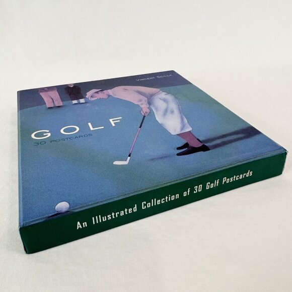 Vincent Scilla 2001 Golf Themed Prints 6 x 6 Postcards Set Of 30 Easy To Frame - Picture 3 of 10